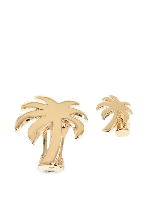 Palm Angels palm-tree clip-on earrings Gold PWOD011C99MAT0027676