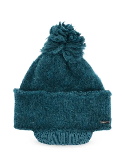 DSQUARED2 pom-pom beanie hat Blue KNW005901A05745