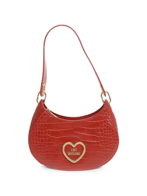 Love Moschino logo-lettering shoulder bag Red JC4177PP0HKC0