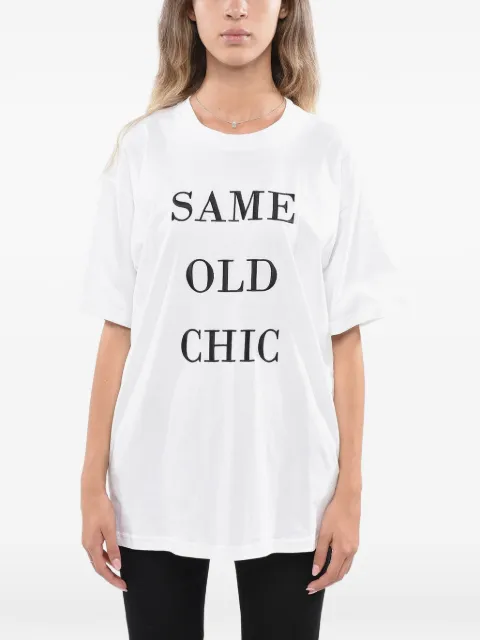 Moschino logo-lettering T-shirt White J071055411001M