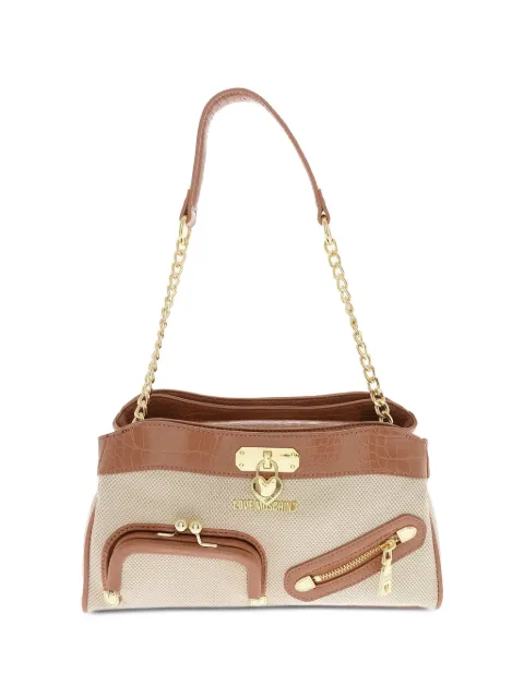 Love Moschino crocodile-effect tote bag Neutrals JC4282PP0GKE1
