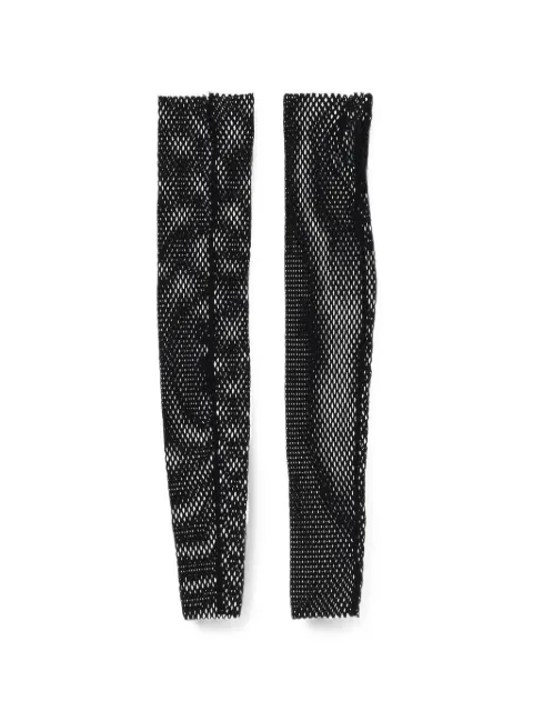 DSQUARED2 perforated fishnet-design sleeves Black SVW000235501845
