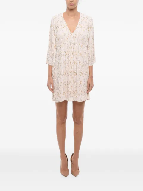 SAMSOE SAMSOE Empire-style mini dress White F22200143