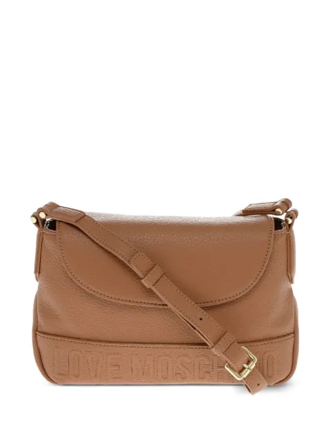 Moschino logo-debossed corssbody bag Brown JC4132PP1HLM0201