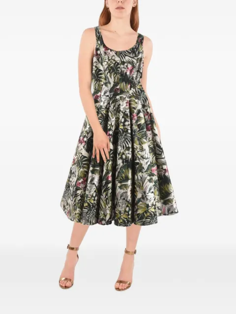 Philipp Plein floral-print sleeveless midi dress Green P18CWRG0676PTE021N01