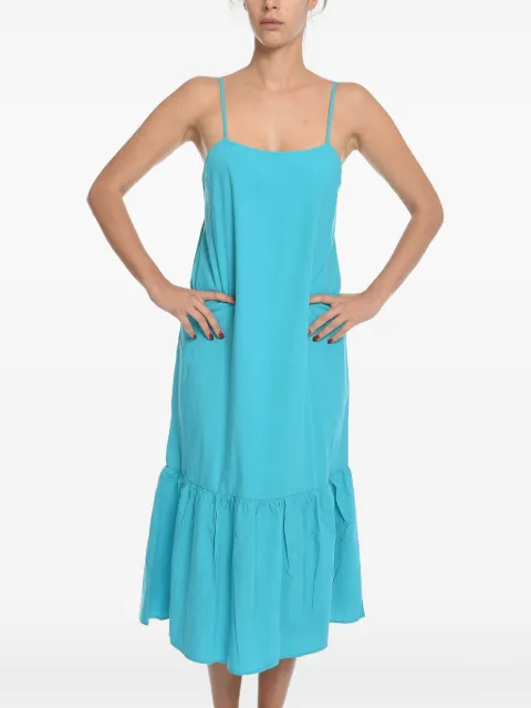 SAMSOE SAMSOE Sarasa ruffled midi dress Blue F222001410TILEBLUE
