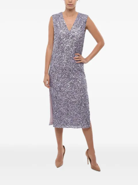 Notes du Nord sequin-embellished sleeveless midi dress Purple 126900666LAVENDER