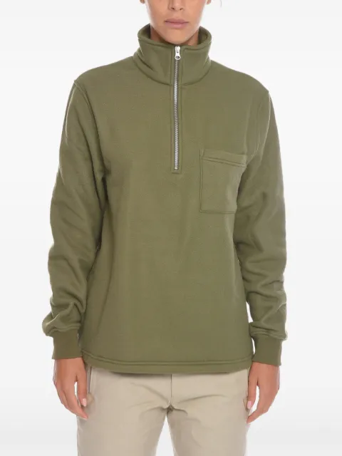 SAMSOE SAMSOE half-zip chest-pocket sweater Green M21400023010201