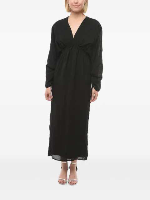 HERSKIND Ryan V-neck midi dress Black 43648350BLACK