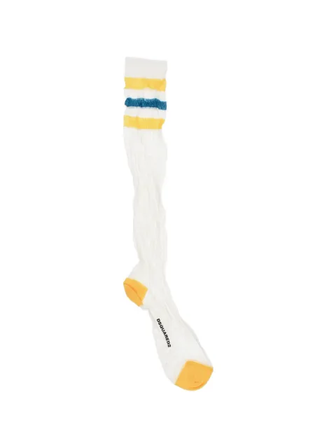 DSQUARED2 striped lightweight socks White DHV020190ISA01
