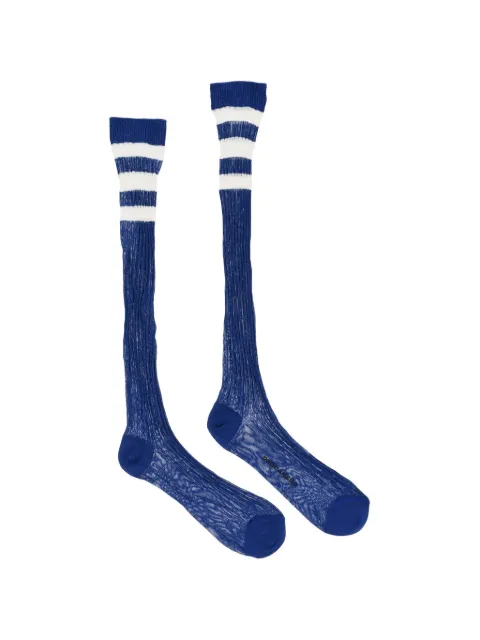 DSQUARED2 ribbed-knit striped socks Blue DHV020200ISA01