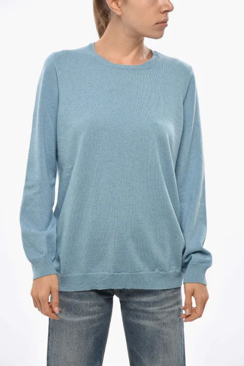 Malo crew-neck long-sleeve sweater Blue DXA024F1K32E3272