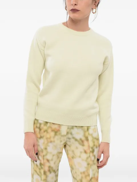SA SU PHI cashmere crew-neck sweater Yellow S24620WS0400