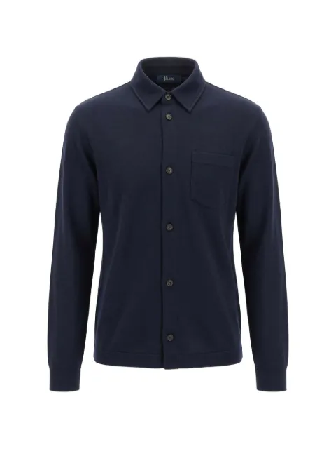 Herno chest-pocket long-sleeve shirt Blue CM000028U52059