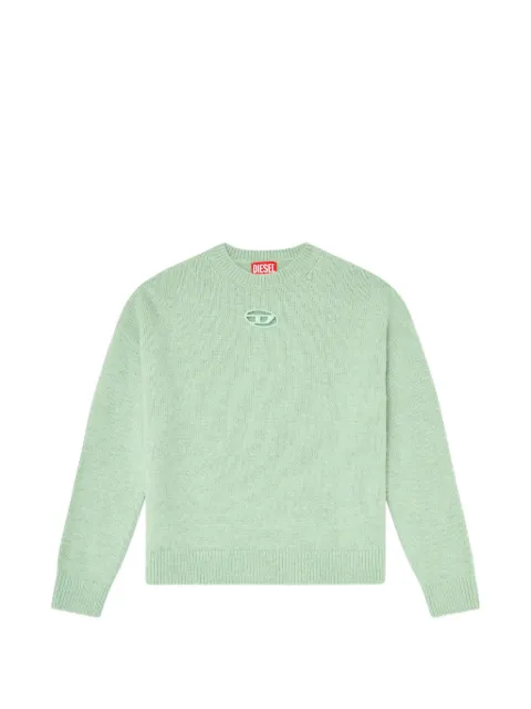 Diesel jumper in wool and alpaca blend Green A208340TKCZ