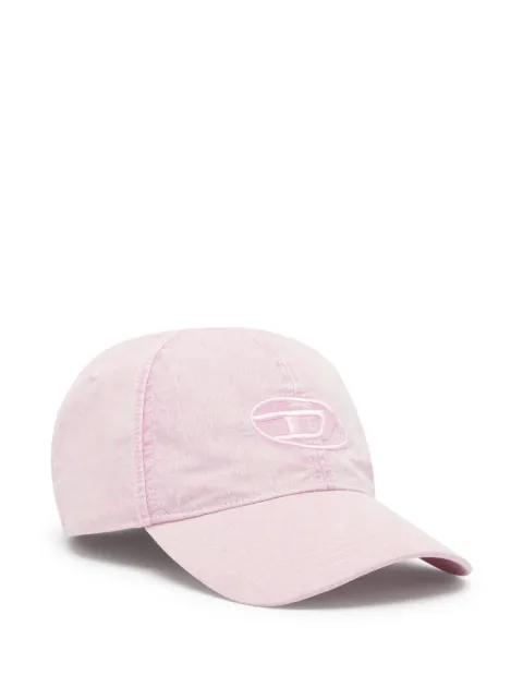 Diesel baseball cap with embroidered Oval D Pink A215230PLBH