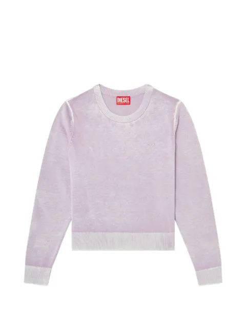 Diesel jumper with faded reverse print Purple A218330BKCB