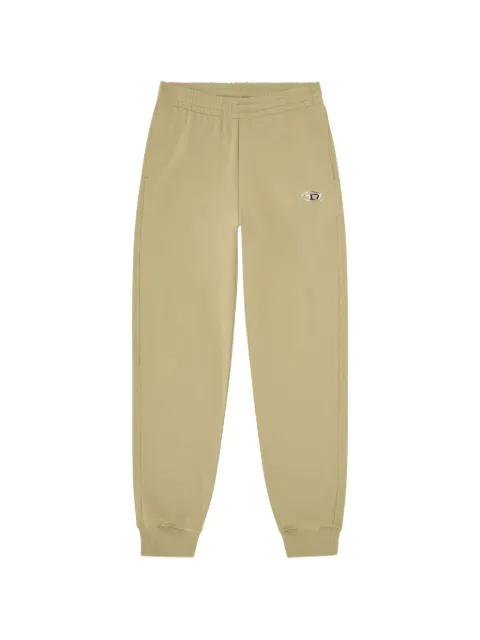 Diesel cotton pants with metallic Oval D Neutrals A217940BKBW