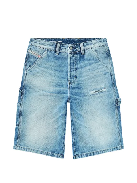 Diesel distressed-finish cargo shorts Blue A192700HDBL