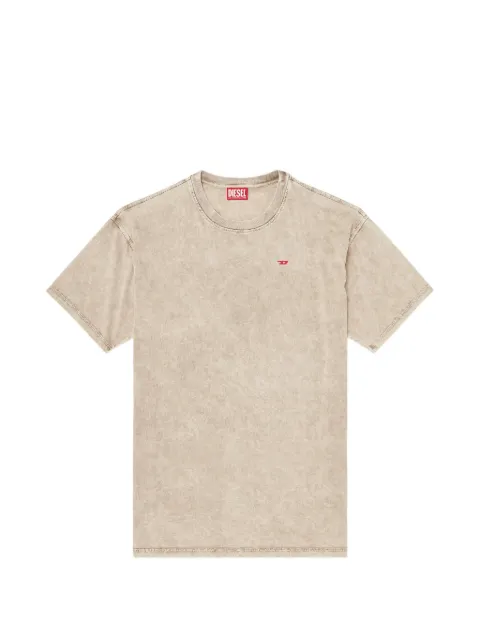 Diesel logo-patch cotton T-shirt Neutrals A227880AEBJ