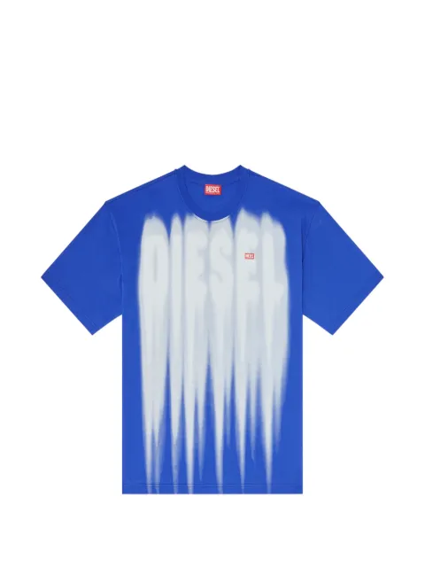 Diesel cotton T-shirt with bold logo print Blue A222240QIAM