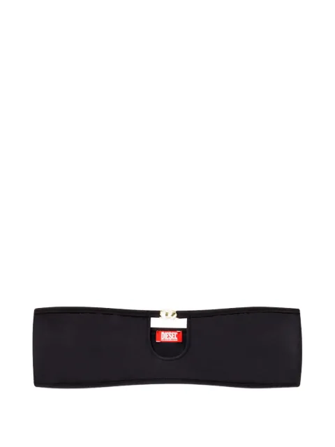 Diesel Oval D cut-out bandeau bra Black A225780IKBN