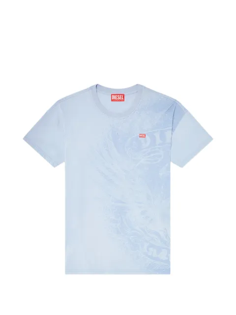 Diesel relaxed T-shirt with pigment prints Blue A222450AGCU