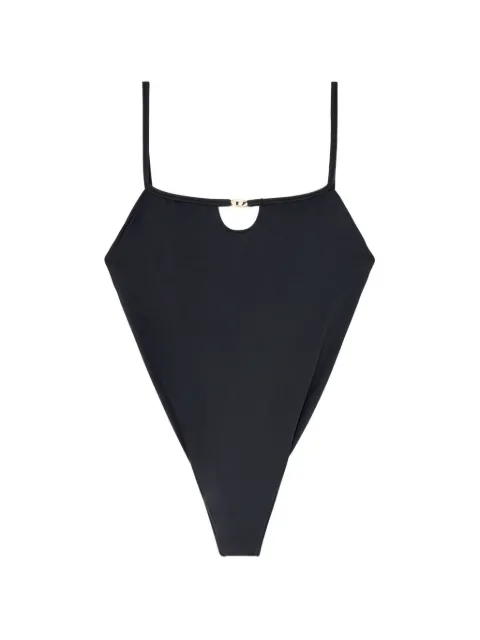 Diesel Kiara-Utlt logo-plaque bodysuit Black A225760IKBN