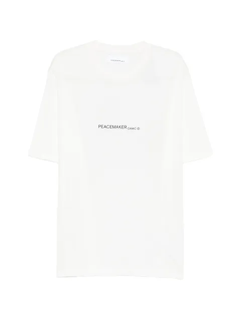 OAMC Peacemaker graphic-print T-shirt White PCM3OT01BJE001001