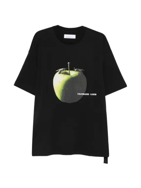OAMC Peacemaker apple-print T-shirt Black PCM3OT02GJE002099
