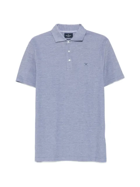 Hackett London logo-embroidered polo shirt Blue HM5600139
