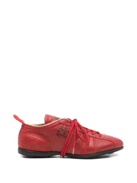 Pantofola D'oro logo-print topstitched sneakers Red FW540201