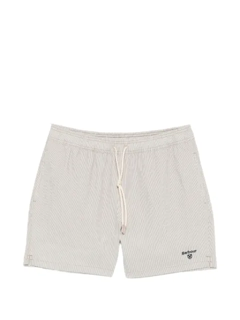 Barbour Somerset striped drawstring swim shorts Neutrals MSW0079