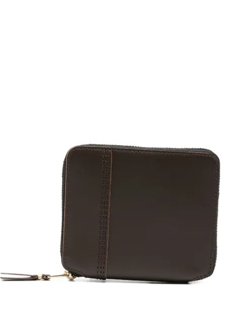 Comme Des Garçons Wallet contrast-stitch leather wallet Brown SA2100TS