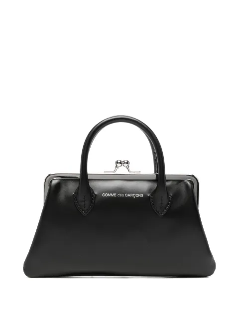 Comme Des Garçons Wallet logo-print kiss-lock wallet Black SA0302CH