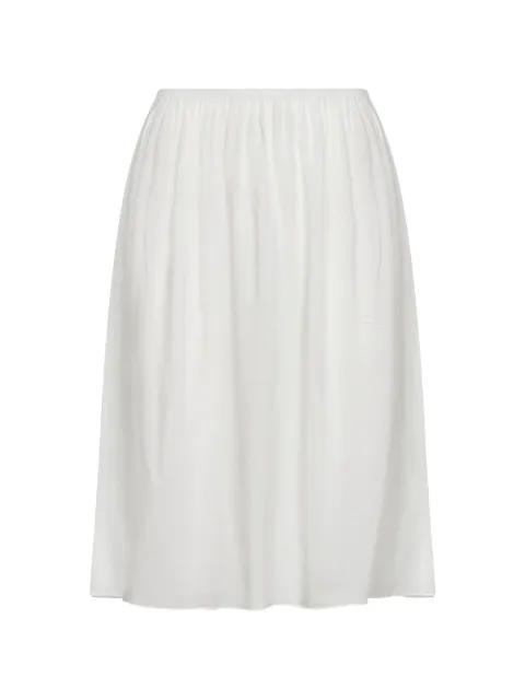 Maurizio elasticated gathered skirt White W04163281MZS6