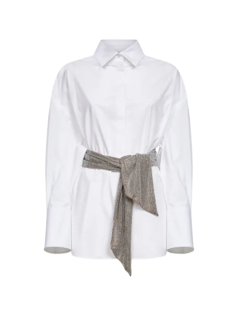 Giuseppe Di Morabito crystal-embellished shirt White 06SSED36116302