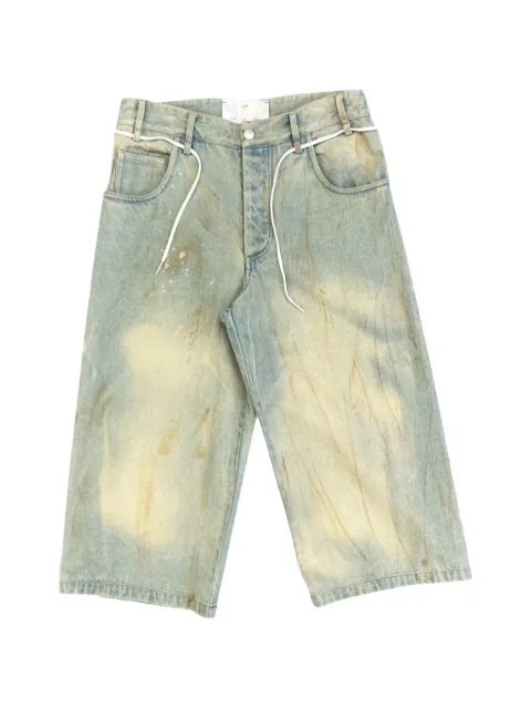 Song For The Mute faded-effect denim shorts Blue 261MST055