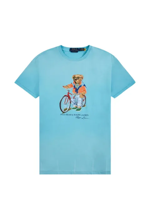 Polo Ralph Lauren Polo Bear custom slim-fit T-shirt Blue 710B14623001
