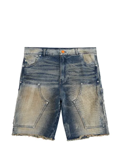 HELLSTAR faded carpenter shorts Blue HSR277