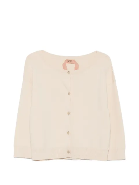 Nº21 button-up knitted cardigan Neutrals 26EN2S0A0057534