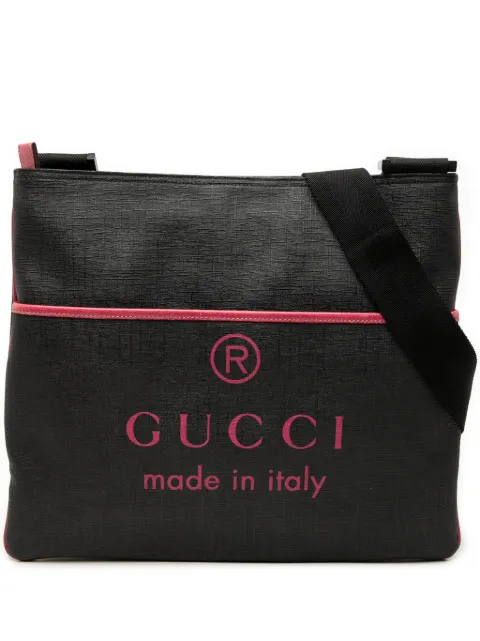 Gucci Pre-Owned 2000-2015 GG Supreme Trademark Logo crossbody bag Black 58HYHUJVT79RZ56W