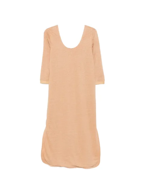 Max & Moi side-slit jersey dress Neutrals E26RAVIE
