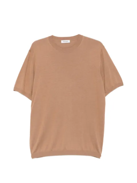 Kangra fine-knit crew-neck T-shirt Neutrals K300421