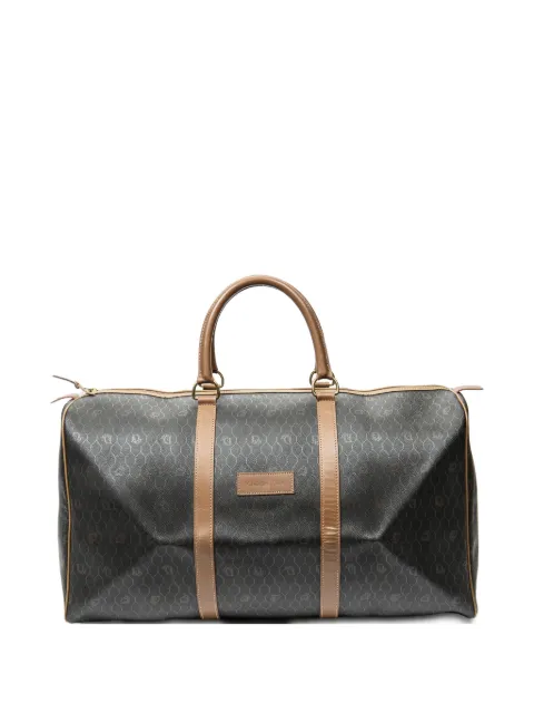 Christian Dior Pre-Owned large Honeycomb-pattern holdall bag Brown NONE