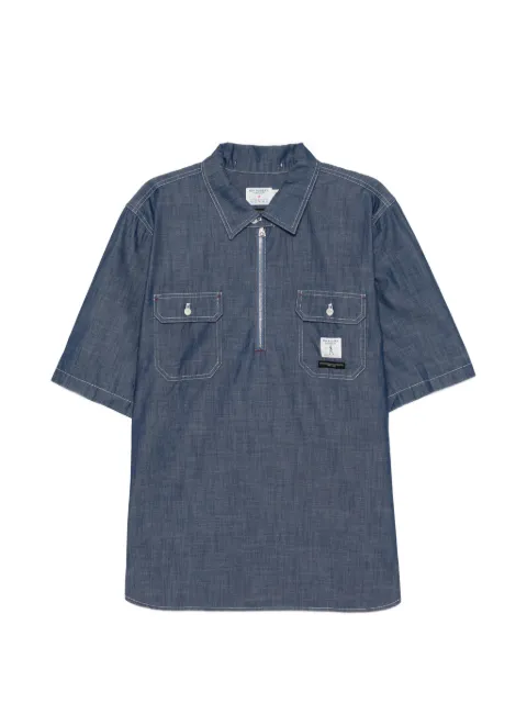 Engineered Garments x Roy Roger's Workwear Chambray Spinnaker polo shirt Blue RRW054CR440021C0090
