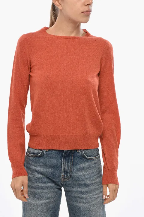 Malo crew-neck long-sleeve sweater Orange DXA193F1K34E3356