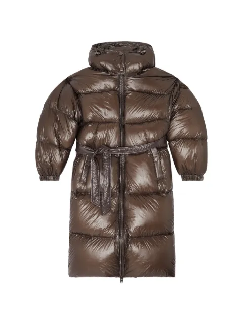 Diesel down puffer coat in ultra-light ripstop Brown A221660BKCP