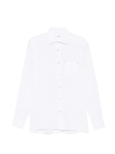 Kiton chest-pocket shirt White UMCNERH09613010