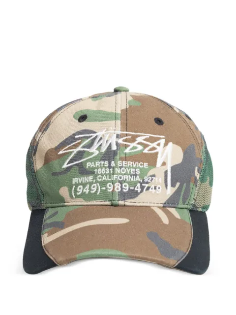 Stüssy logo-embroidered mesh baseball cap Multicolour STUS438